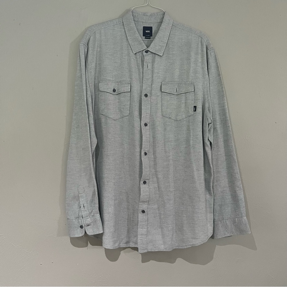 Vans men’s long sleeve button down shirt sz xxl